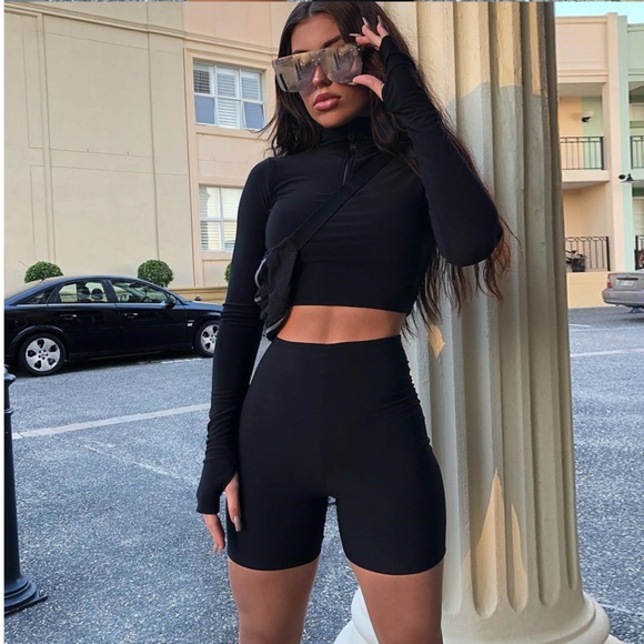 Don't Sweat It Biker Short Co-Ord - Picture 1 of 6